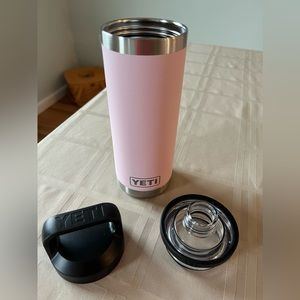 18oz Pink Yeti Rambler Bottle